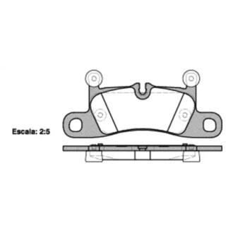 Колодки тормозные диск. задн. (Remsa) Porsche Cayenne (10-), VW Touareg (10-) WOKING P12793.10