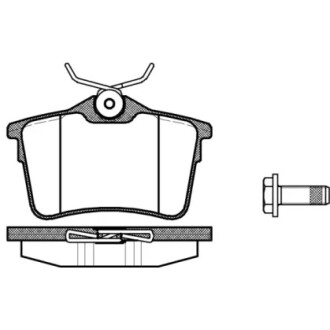 Колодки тормозные диск. задн. (Remsa) Citroen Berlingo II (08-), Peugeot Partner II (08-), 308 I (07-) WOKING P12823.00