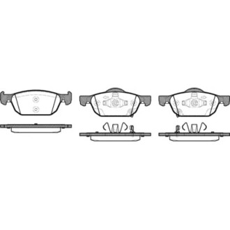 Колодки тормозные диск. перед. (Remsa) Honda Accord 08>15 / Civic 12> (P12843.02) WOKING P1284302