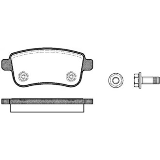 Колодки тормозные диск. задн. (Remsa) Renault Fluence 1.5 10-,Renault Fluence 1.6 10- WOKING P12873.00