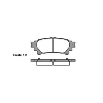 Колодки тормозные диск. задн. (Remsa) Lexus Gs (grl1_, gwl1_) 2.5 11-,Lexus Gs (grl1_ WOKING P12953.00