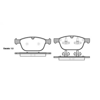 Колодки тормозные диск. перед. (Remsa) Volvo XC90 I / XC60 I WOKING P12973.00