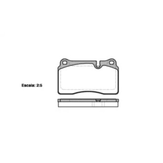 Гальмівна колодка дискова WOKING P13003.10