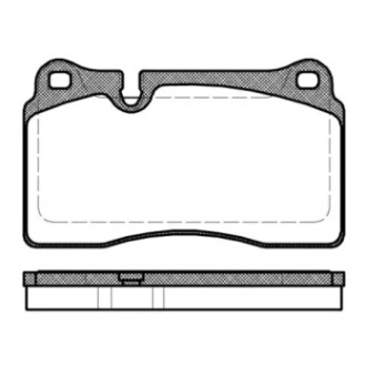 Колодки тормозные диск. перед. (Remsa) Audi A3 sportback 2.5 04-13,Audi Tt 2.5 06-14 WOKING P13003.30