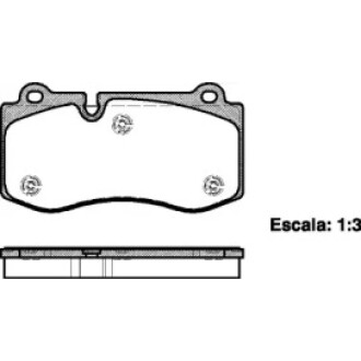 Колодки тормозные диск. перед. (Remsa) Mercedes-Benz E211 S221 (P13023.00) WOKING P1302300