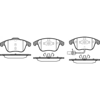 Колодки тормозные диск. перед. (Remsa) Audi A4 1.8 07-15,Audi A4 2.0 07-15,Audi A4 2.7 07-15 WOKING P13193.11 (фото 1)