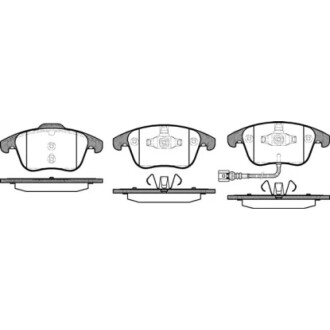 Колодки тормозные диск. перед. (Remsa) Audi Q3 1.4 11-,Audi Q3 2.0 11-,Seat Alhambra 1.4 10- WOKING P13193.21