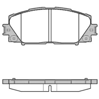 Колодки тормозные диск. перед. (Remsa) Lexus Ct (zwa10_) 1.8 10-,Toyota Prius 1.8 09- WOKING P13243.10