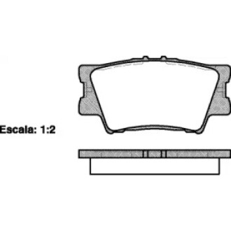 Колодки тормозные диск. задн. (Remsa) Lexus Es (acv40_, gsv40_) 3.5 06-12,Lexus Es (asv60_ WOKING P13313.00