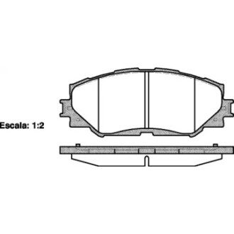 Колодки тормозные диск. перед. (Remsa) Toyota Corolla Auris 06> 13> / Rav4 05> 12> WOKING P13323.00 (фото 1)