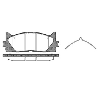 Колодки тормозные диск. перед. (Remsa) Lexus ES (06-12), Toyota Camry V40, V50 WOKING P13333.00