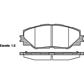 Колодки тормозные диск. перед. (Remsa) Toyota Auris (06-12), Rav4 (06-12) (12-15) WOKING P13343.00 (фото 1)