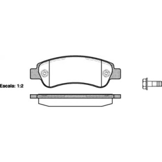 Колодки тормозные диск. задн. (Remsa) Citroen Jumper 2.2 06-,Citroen Jumper 3.0 06- WOKING P13383.00