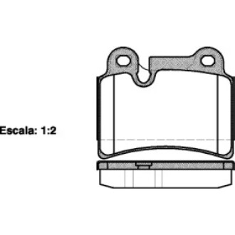 Колодки тормозные диск. задн. (Remsa) VW Touareg I Brembo ver. (P13403.00) WOKING P1340300