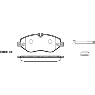 Колодки тормозные диск. перед. (Remsa) Mercedes-benz M-class (w166) 3.0 11-,Mercedes-benz Sprinter 35-t 1.8 06- WOKING P13453.00