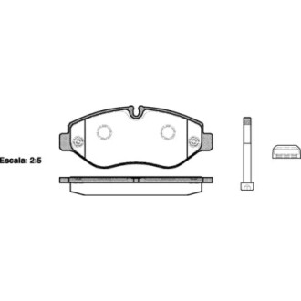 Колодки тормозные диск. перед. (Remsa) Iveco Daily 01>, 06>, 11>, 14> WOKING P13453.10