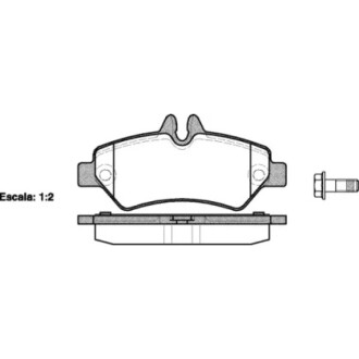 Колодки тормозные диск. задн. (Remsa) Mercedes-benz Sprinter 35-t 1.8 06-,Mercedes-benz Sprinter 35-t 2.1 06- WOKING P13463.00 (фото 1)