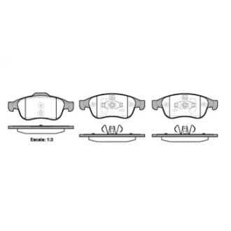 Комплект тормозных колодок, дисковый механизм WOKING P13483.10