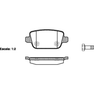 Колодки тормозные диск. задн. (Remsa) Ford Mondeo IV, Galaxy II, S-max WOKING P13563.00 (фото 1)