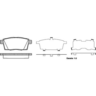 Гальмівні колодки зад. Mazda CX-7/CX-9 07- WOKING P13683.00