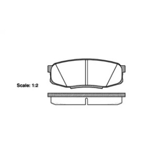 Колодки тормозные диск. задн. (Remsa) Toyota LC200 LC150 / Lexus LX570 GX460 (P13723.00) WOKING P1372300