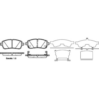 Колодки тормозные диск. перед. (Remsa) Ford Fiesta 08> 12> / Suzuki Swift 10> 17> WOKING P13813.02