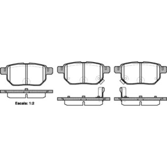 Колодки тормозные диск. задн. (Remsa) Great wall Florid 1.3 08-,Great wall Florid 1.5 08- WOKING P13863.02