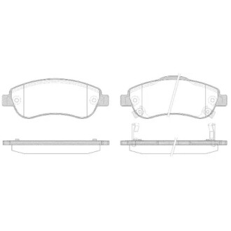 Колодки тормозные диск. перед. (Remsa) Honda Cr-v iii 2.0 06-,Honda Cr-v iii 2.2 06- WOKING P13893.02