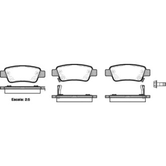 Колодки тормозные диск. задн. (Remsa) Honda Cr-v iii 2.0 06-,Honda Cr-v iii 2.2 06- WOKING P13903.02