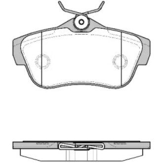 Колодки тормозные диск. задн. (Remsa) PSA Jumpy Expert II 07> WOKING P13993.00