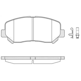 Колодки тормозные диск. перед. (Remsa) Mazda Cx-5 2.0 11-,Mazda Cx-5 2.2 11- WOKING P14133.02