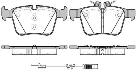 Колодки тормозные диск. задн. (Remsa) Mercedes-benz C-class (s205) 1.6 14-,Mercedes-benz C-class (s205) 2.0 14- (P14163.20) WOKING P1416320 (фото 1)