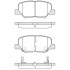 Колодки тормозные диск. задн. (Remsa) Citroen C4 aircross 1.6 10-,Citroen C4 aircross 1.8 10- WOKING P14363.02 (фото 1)