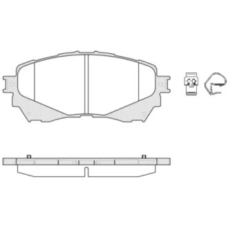 Колодки тормозные диск. перед. (Remsa) Mazda 6 (12-) WOKING P14383.04