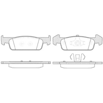Гальмівні колодки пер. Logan II/Sandero II 12- (ATE) WOKING P14403.10