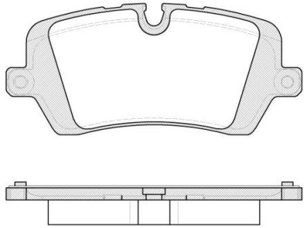 Колодки тормозные диск. задн. (Remsa) Land Rover Discovery V 16>, Range Rover IV 13>, Range Rover Sport II 13>19 (P14413.00) WOKING P1441300 (фото 1)