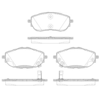 Гальмівні колодки (набір) WOKING P14613.02