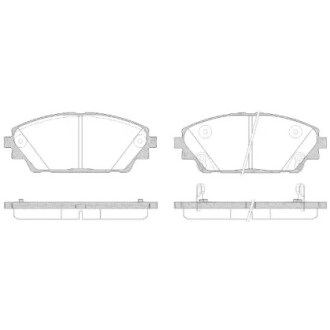 Колодки тормозные диск. перед. (Remsa) Mazda 3 1.5 13-,Mazda 3 2.0 13-,Mazda 3 2.2 13- WOKING P14693.02