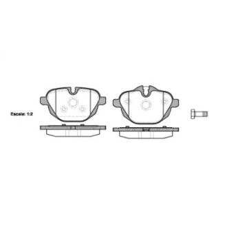 Колодки тормозные диск. задн. (Remsa) BMW 5 (E60), 5 (F10), 7 (G11), X3 (F25) WOKING P15213.00