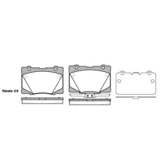 Гальмівна колодка дискова WOKING P15223.02