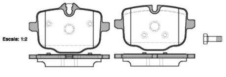 Колодки тормозные диск. задн. (Remsa) BMW 5F10 5G30 7G11 (P15333.00) WOKING P1533300