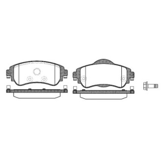 Колодки тормозные диск. перед. (Remsa) PSA C4 II 09> 14> WOKING P15643.08