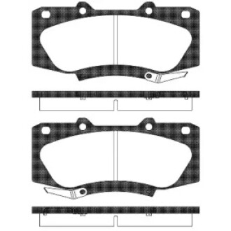 Колодки тормозные диск. перед. (Remsa) Toyota Hilux 08>15 (P15683.04) WOKING P1568304