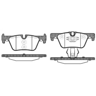 Гальмівні колодки зад. F36/F23/F34/F22/F33/F32/F21/F31/F20/F30 11- WOKING P15763.00