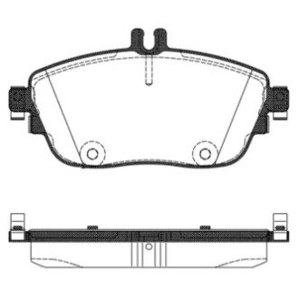 Гальмівна колодка дискова WOKING P15853.08