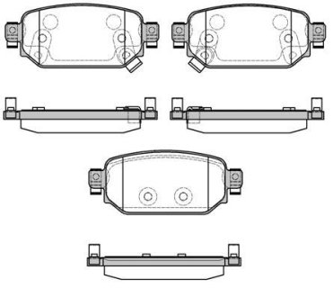 Колодки тормозные диск. задн. (Remsa) Mazda 3 1,5d 16>19 (P16313.02) WOKING P1631302