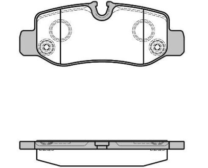 Колодки тормозные диск. задн. (Remsa) MB Vito 447 14> (P17243.00) WOKING P1724300