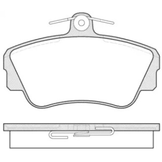 Гальмівна колодка дискова WOKING P2093.00