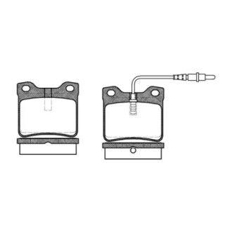 Гальмівні колодки зад. Peugeot 406/607 95- (ATE) WOKING P2213.02
