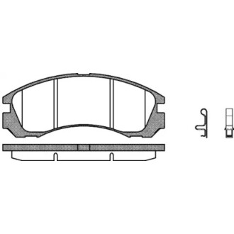 Колодки тормозные передние дисковые WOKING P2543.32